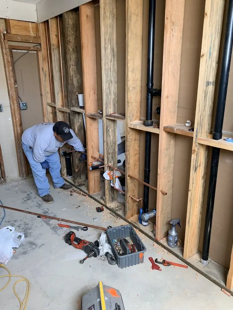 Commercial rough-in plumbing for Commercial Plumbing in Robbinsville
